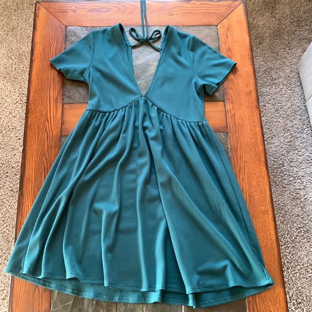Adorable Teal Babydoll Dress - Small